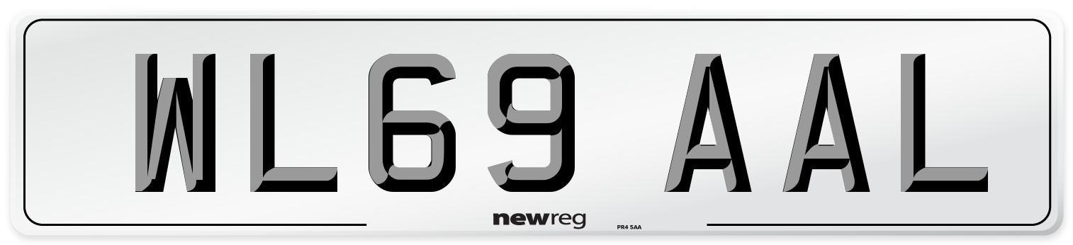 WL69 AAL Number Plate from New Reg